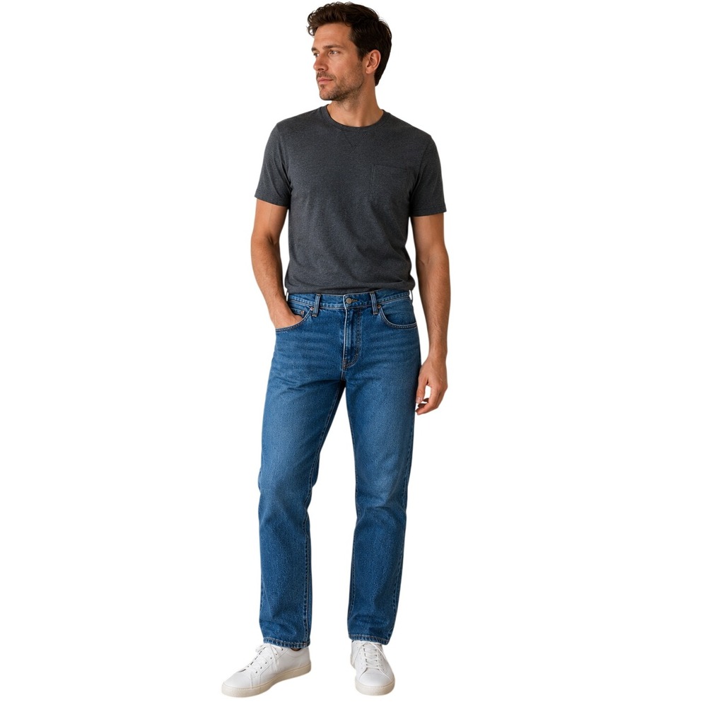 Lands' End Square Rigger Athletic Fit Men's Jeans Blue Size 34